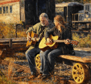 Wyatt and Shari painting